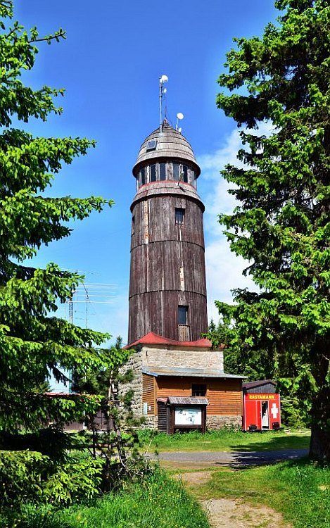 Rozhledna na Blatenském vrchu - léto v Krušnohorském penzionu Javor