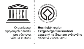 Logo Hornického regionu Erzgebirge / Krušnohoří UNESCO ubytování Krušnohorský penzion Javor